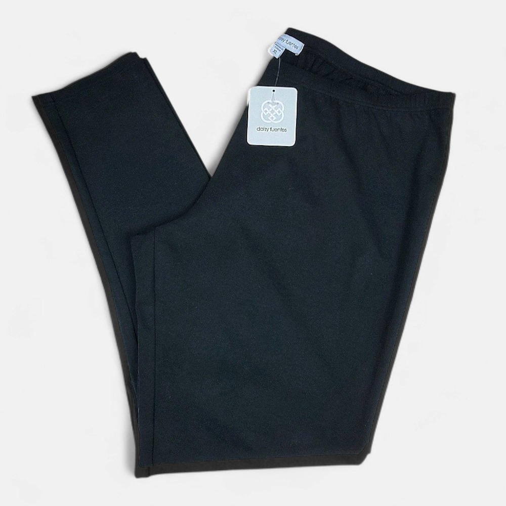 Daisy Fuentes Secretly Slender Black Tummy Control Leggings Womens‎ XL NWT